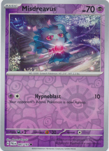 Misdreavus 87/193 - Paldea Evolved - Reverse Holo Common