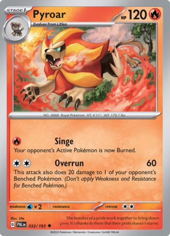 Pyroar 32/193 - Paldea Evolved - Uncommon