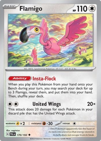 Flamigo 170/193 - Paldea Evolved - Uncommon