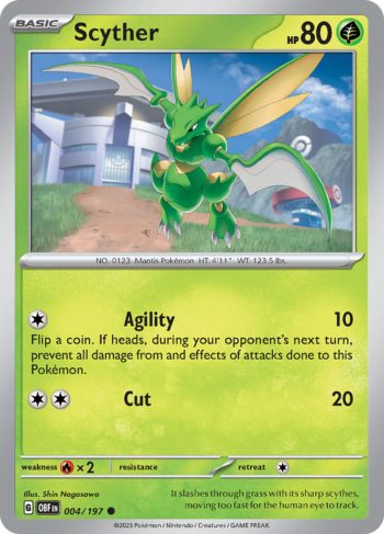 Scyther 4/197 - Obsidian Flames - Common