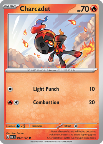 Charcadet 43/197 - Obsidian Flames - Common