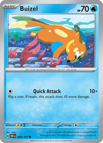 Buizel 48/197 - Obsidian Flames - Common