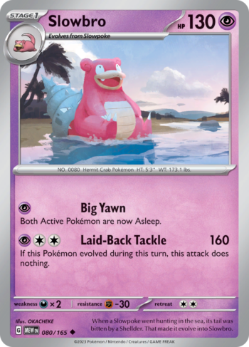 Slowbro 80/165 - Pokemon 151 - Uncommon