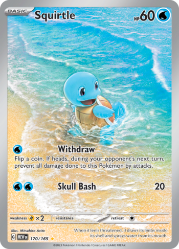 Squirtle 170/165 - Pokemon 151 - lllustration Rare