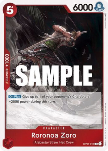 Roronoa Zoro OP04-015 - Kingdoms of Intrigue - Rare