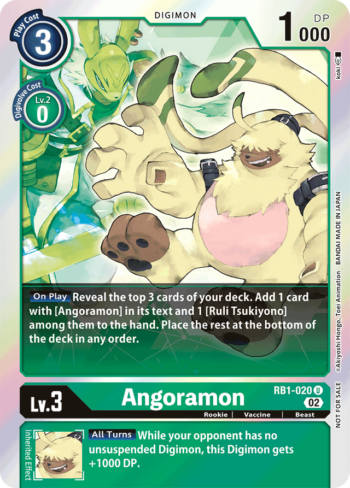 Angoramon RB1-020 - Resurgence Booster Box Topper Promo - Uncommon