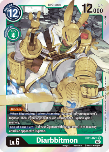 Diarbbitmon RB1-025 - Resurgence Booster - Super Rare