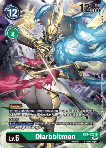 Diarbbitmon RB1-025 - Resurgence Booster - Alternate Art Super Rare