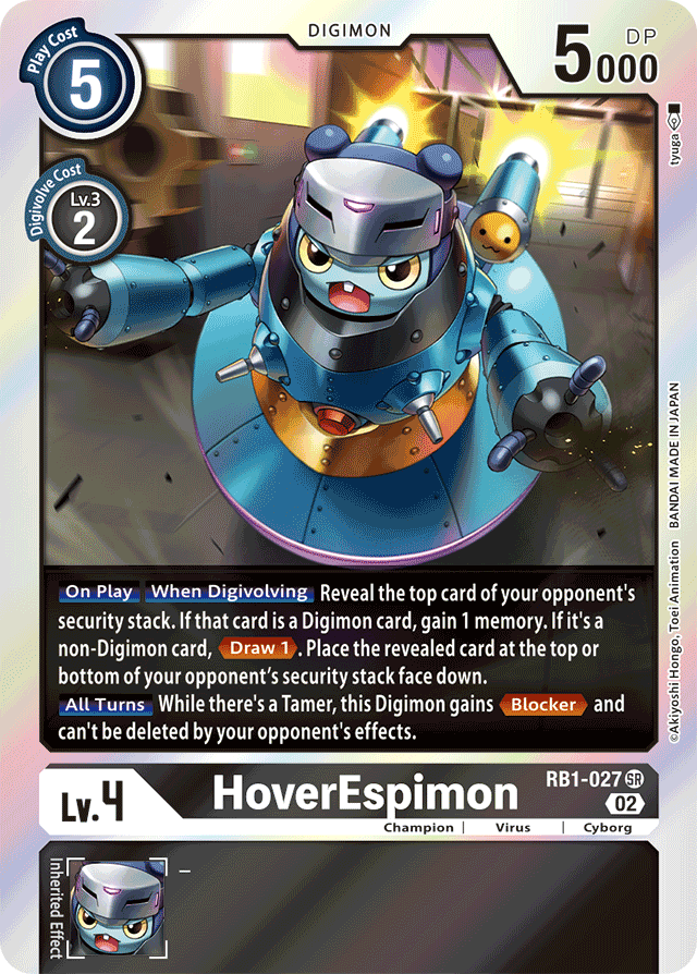 HoverEspimon RB1-027 - Resurgence Booster - Super Rare - Shady Bloom