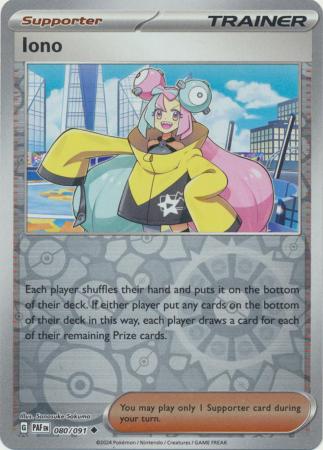 Iono 80/91 - Paldean Fates - Reverse Holo Uncommon