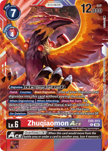Zhuqiaomon Ace EX05-013 - Animal Colosseum - Rare