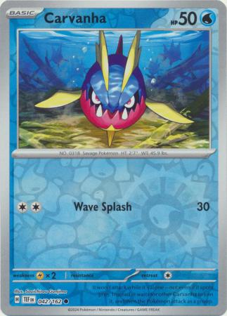 Carvanha 42/162 - Temporal Forces - Reverse Holo Common