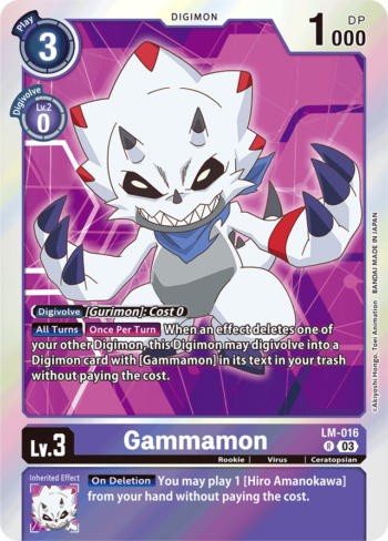 Gammamon LM-016 - Exceed Apocalypse - Rare