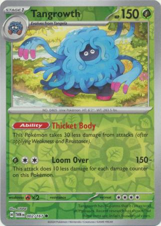 Tangrowth 2/167 - Twilight Masquerade - Reverse Holo Common