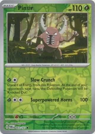 Pinsir 3/167 - Twilight Masquerade - Reverse Holo Common
