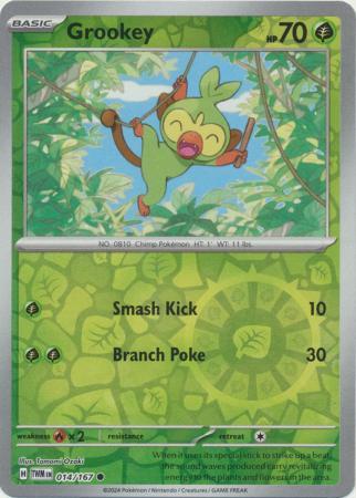 Grookey 14/167 - Twilight Masquerade - Reverse Holo Common