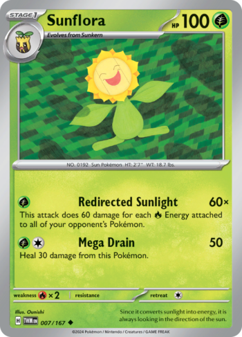 Sunflora 7/167 - Twilight Masquerade - Uncommon