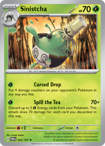Sinistcha 22/167 - Twilight Masquerade - Holo Rare