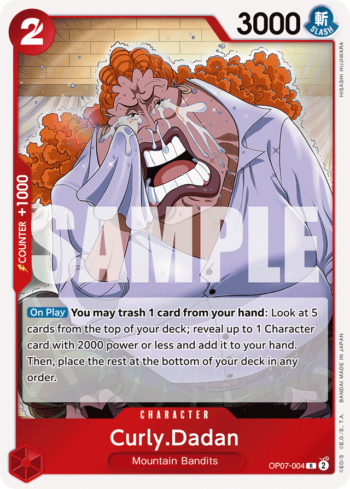 Curly.Dadan OP07-004 - 500 Years in the Future - Rare