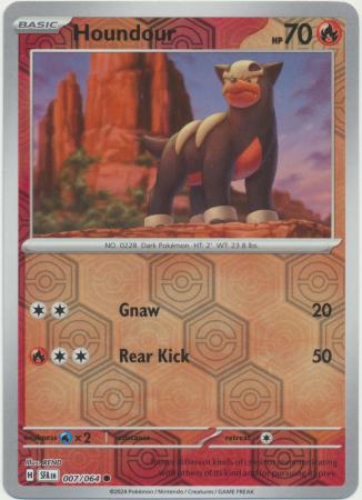 Houndour 7/64 - Shrouded Fable - Reverse Holo Common
