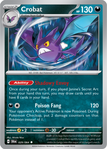 Crobat 29/64 - Shrouded Fable - Uncommon