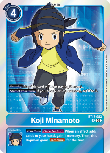 Koji Minamoto BT17-083 - Secret Crisis - Rare