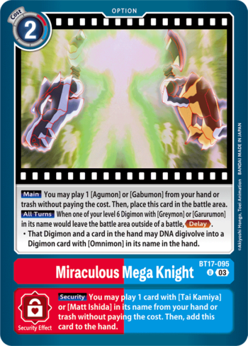 Miraculous Mega Knight BT17-095 - Secret Crisis - Uncommon