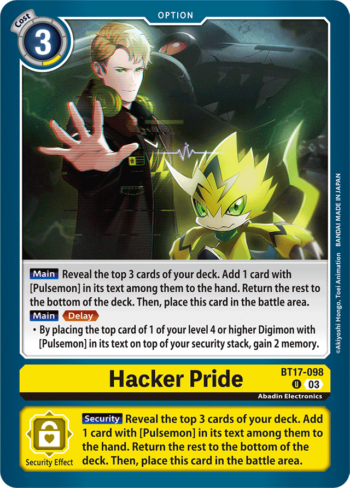 Hacker Pride BT17-098 - Secret Crisis - Uncommon