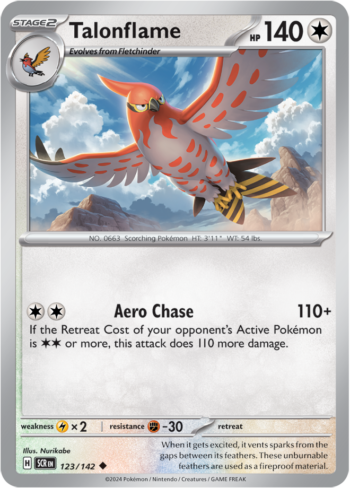 Talonflame 123/142 - Stellar Crown - Uncommon