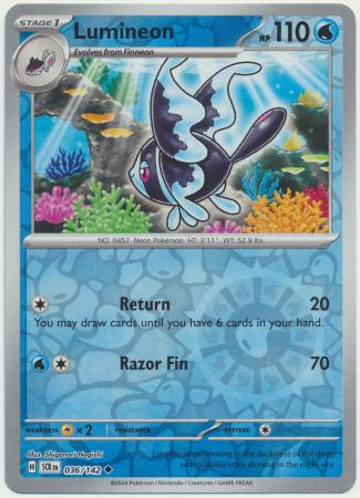 Lumineon 36/142 - Stellar Crown - Reverse Holo Uncommon