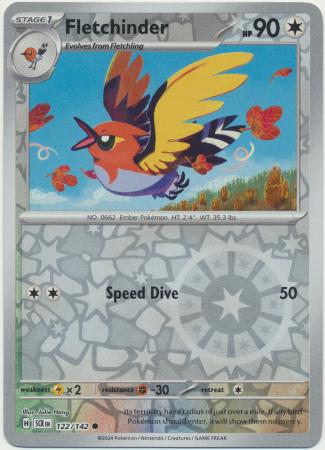 Fletchinder 122/142 - Stellar Crown - Reverse Holo Common
