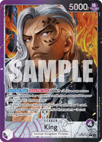 King OP08-057 - Two Legends - Alternate Art Leader