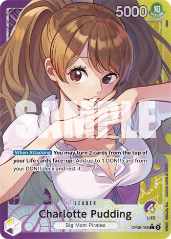 Charlotte Pudding OP08-058 - Two Legends - Alternate Art Leader