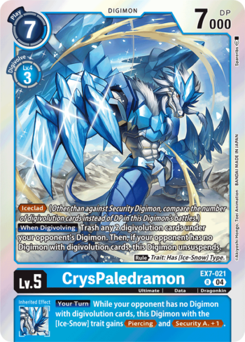 CrysPaledramon EX7-021 - Digimon Liberator - Rare