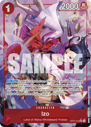 Izo OP03-003 - One Piece Card The Best - Alternate Art Rare