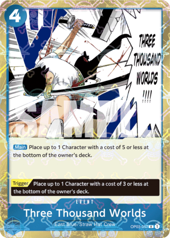 Three Thousand Worlds OP03-057 - One Piece Card The Best - Pirate Flag Foil Rare