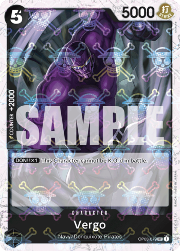 Vergo OP03-079 - One Piece Card The Best - Pirate Flag Foil Uncommon