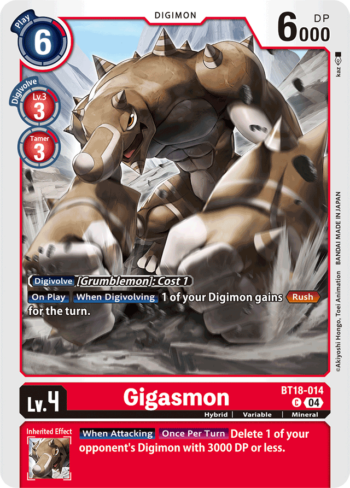 Gigasmon BT18-014 - Special Booster Ver.2.0 - Common