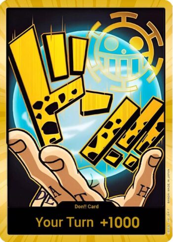 DON!! Card (Trafalgar Law) - One Piece Card The Best - Gold Textured Foil DON!!