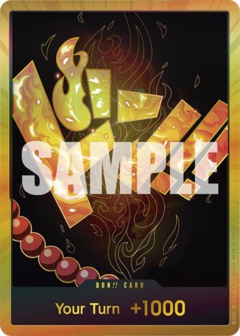 DON!! Card (Ace) - One Piece Card The Best - Gold Textured Foil DON!!