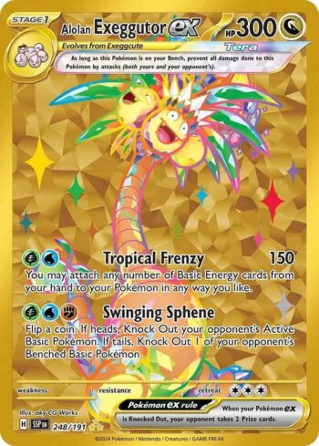 Alolan Exeggutor ex 248/191 - Surging Sparks - Gold Secret Rare