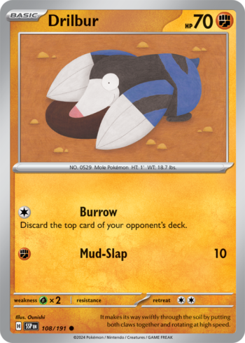 Drilbur 108/191 - Surging Sparks - Common
