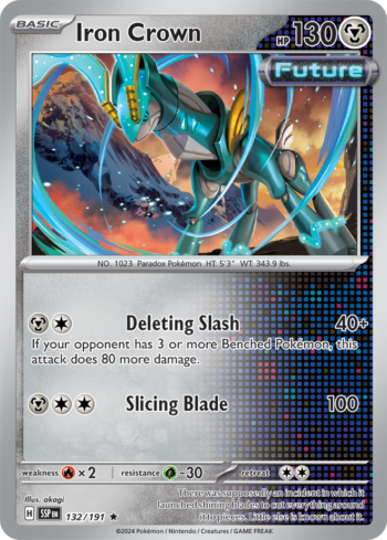 Iron Crown 132/191 - Surging Sparks - Holo Rare