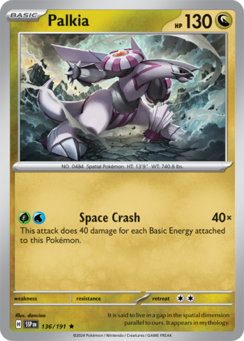 Palkia 136/191 - Surging Sparks - Holo Rare