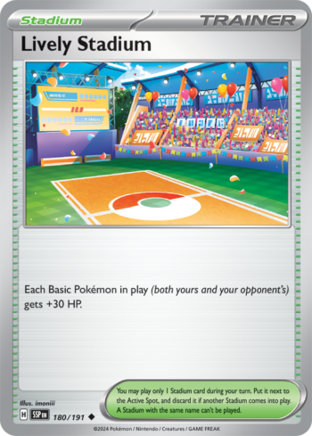 Lively Stadium 180/191 - Surging Sparks - Uncommon