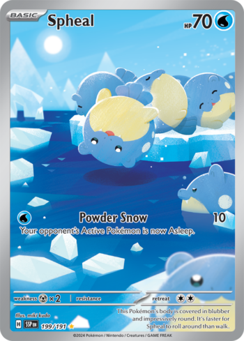 Spheal 199/191 - Surging Sparks - Illustration Rare