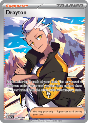 Drayton 232/191 - Surging Sparks - Full Art Ultra Rare