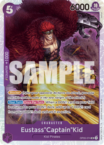 Eustass"Captain"Kid OP05-074 - One Piece Card The Best - Super Rare