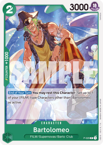 Bartolomeo P-029 - One Piece Card The Best - Promo