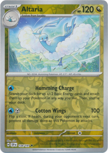 Altaria 134/191 - Surging Sparks - Reverse Holo Uncommon